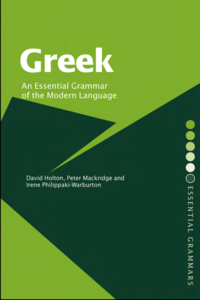 Greek An Essential Grammar of the Modern Language