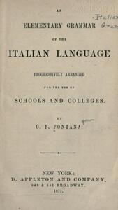 An Elementary of Italian Language