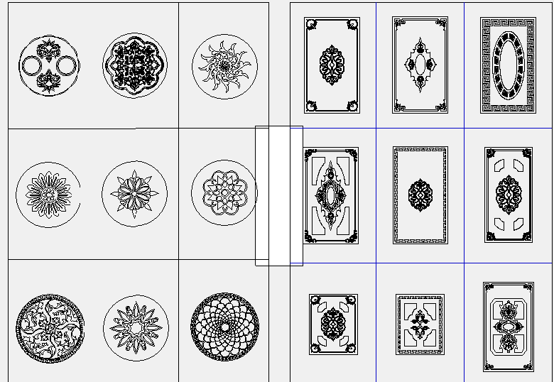 18 طرح میز گرد و مستطیل سی ان سی