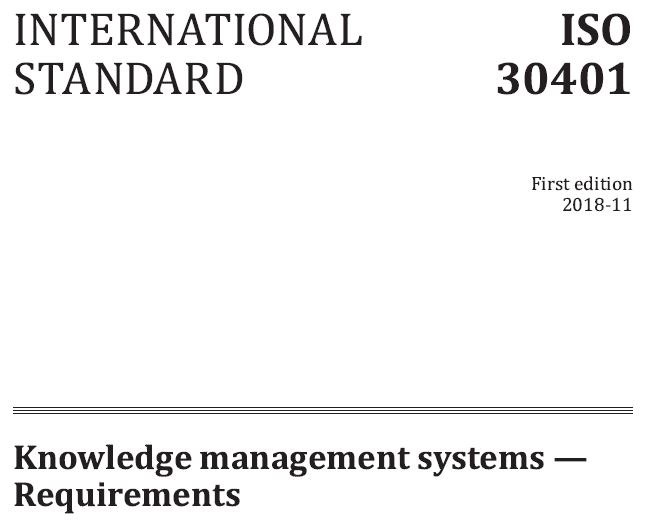 متن کامل انگلیسی _ استاندارد بین المللی ایزو 30401 - سیستم مدیریت دانش _ISO_ 30401 _ 2018_KMS