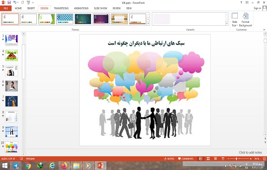 پاورپوینت سبک های ارتباطی ما با دیگران چگونه است درس تفکر و سبک زندگی هفتم