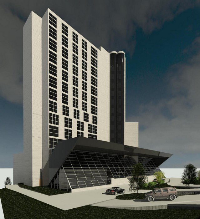 پلان هتل همراه با فایل سه بعدی رویت