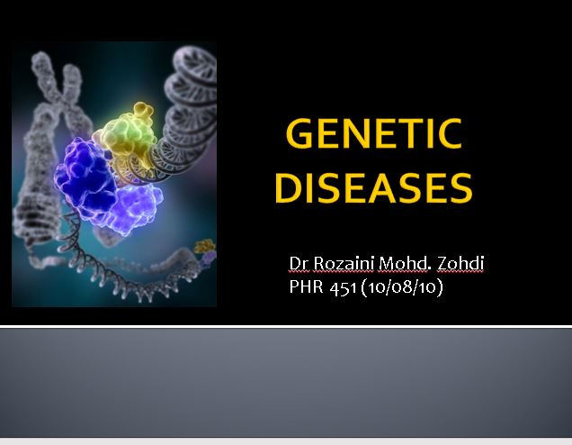پاورپوینت در مورد بیماری های ژنتیکی