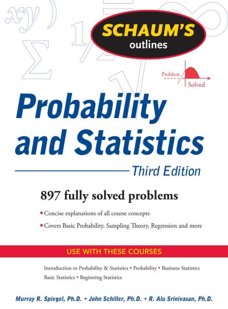 دانلود کتاب  schaums outline Probability and Statistics