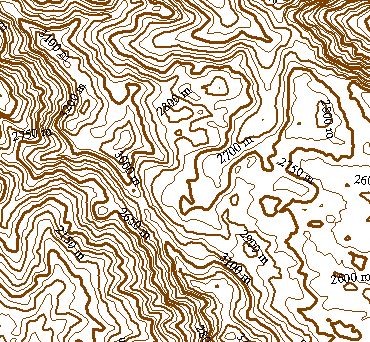 دانلود نقشه توپوگرافی کوهستان های شاهو