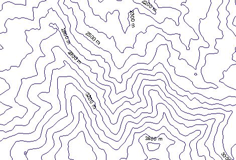 دانلود فایل وکتور نقشه توپوگرافی کوه سبلان