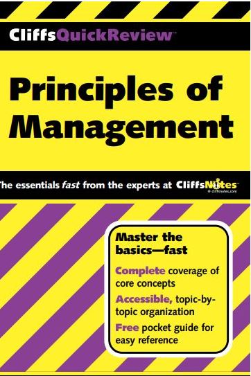 دانلود کتاب Cliffs Quick Review™ Principles of Management