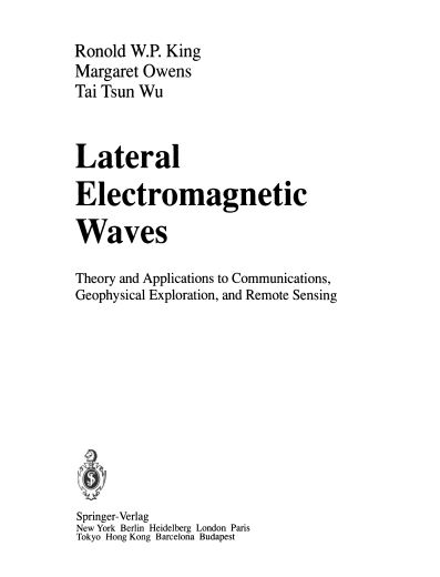 Lateral Electromagnetic Waves