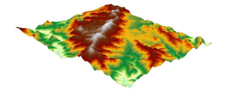 دانلود مدل ارتفاعی سه بعدی کوهستان شاهو
