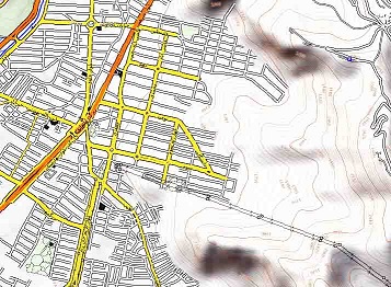 دانلود نقشه تپوگرافی شهری خرم آباد