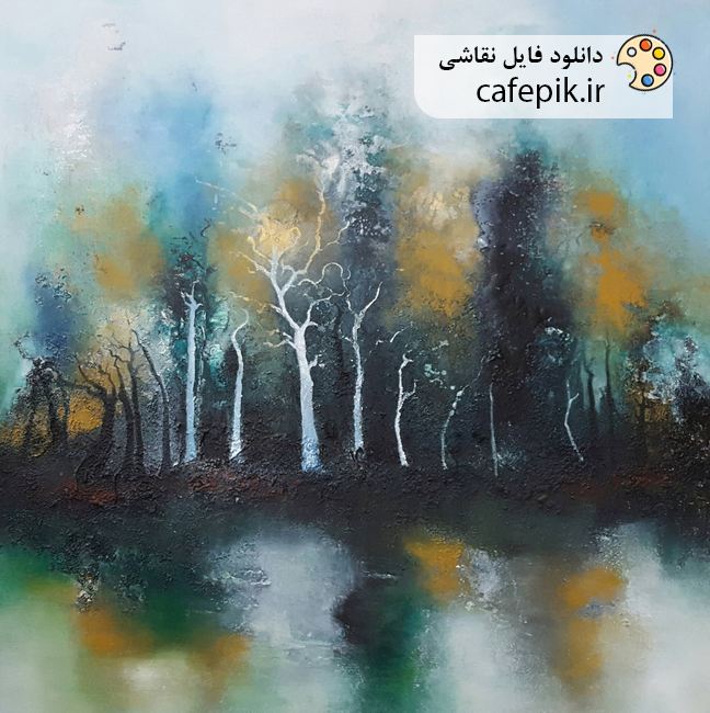 دانلود نقاشی مدرن شماره 407  درخت گل