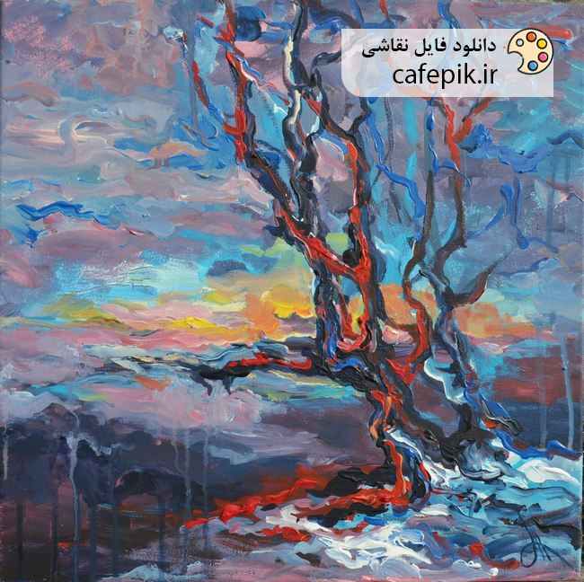 دانلود نقاشی مدرن شماره 418  درخت و جنگل