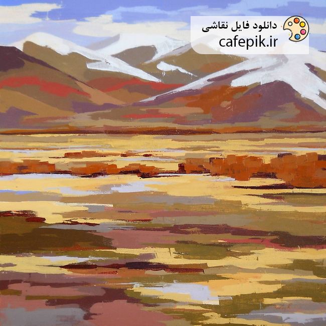 دانلود نقاشی مدرن شماره 465 کوه و صحرا