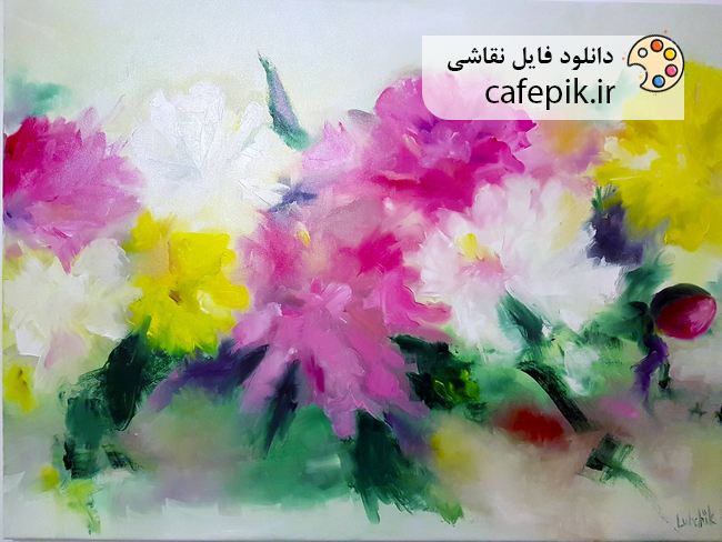 دانلود نقاشی گل مدرن شماره 643