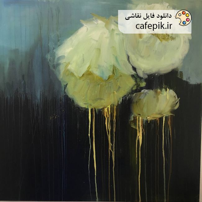 دانلود تابلو نقاشی مدرن شماره 988 تابلو گل حرفه ای شیک