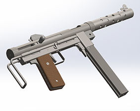 طراحی اسلحه m45 در سالیدورک