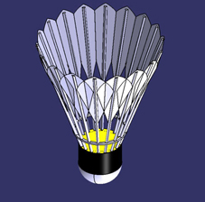پروژه طراحی توپ بدمینتون در نرم افزار کتیا