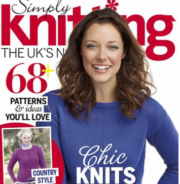 مجله بافتنی Simply Knitting سپتامبر ۲۰۱۵