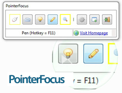 PointerFocus 1.7 نرم افزار برجسته کردن موس