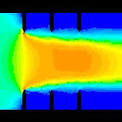 بررسی آزمایشگاهی الگوی جریان سه بعدی پیرامون آبشكن شكل در قوس ملایمT