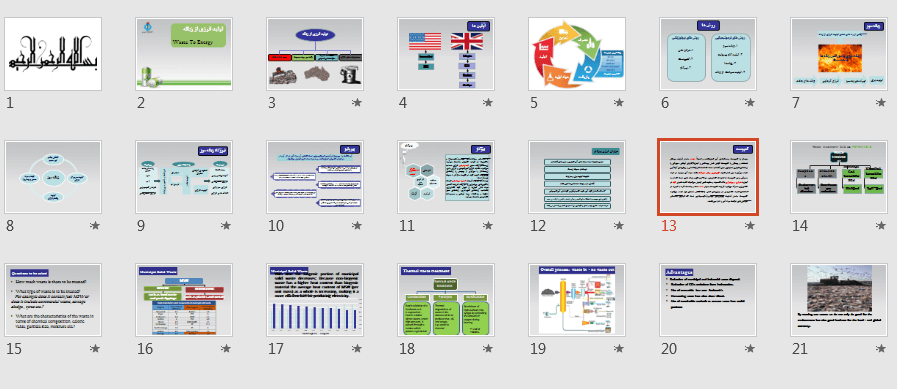 دانلود پاورپوینت تولید انرژی از زباله