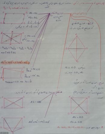 خلاصه ها سری اول - هندسه