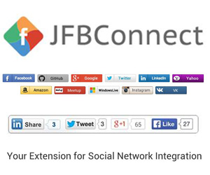 همه کاره شبکه های اجتماعی در جوملا JFBConnect