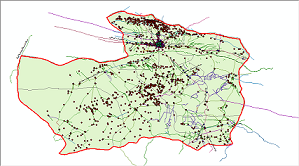 نقشه های GIS شهرستان سبزوار