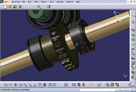 طراحی و مونتاژ گیربکس حلزونی در CATIA Assembly Design