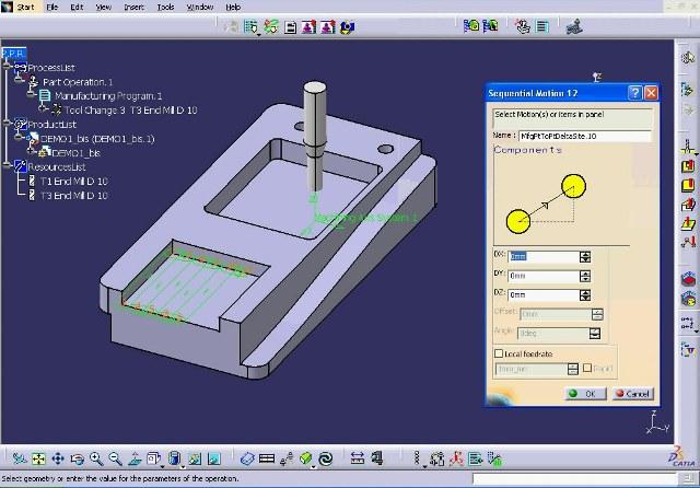 طراحی پروسه ماشینکاری و استخراج G کدهای دستگاه فرز در CATIA Prismatic Machining