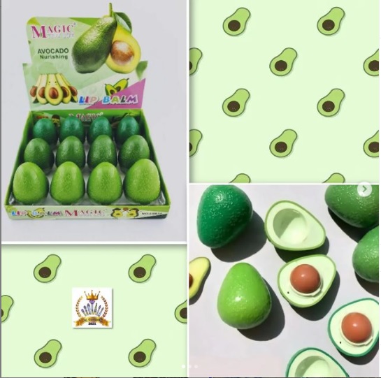 [آارایشی فانتزی-مرطوب کننده]- بالم لب طرح آواکادو