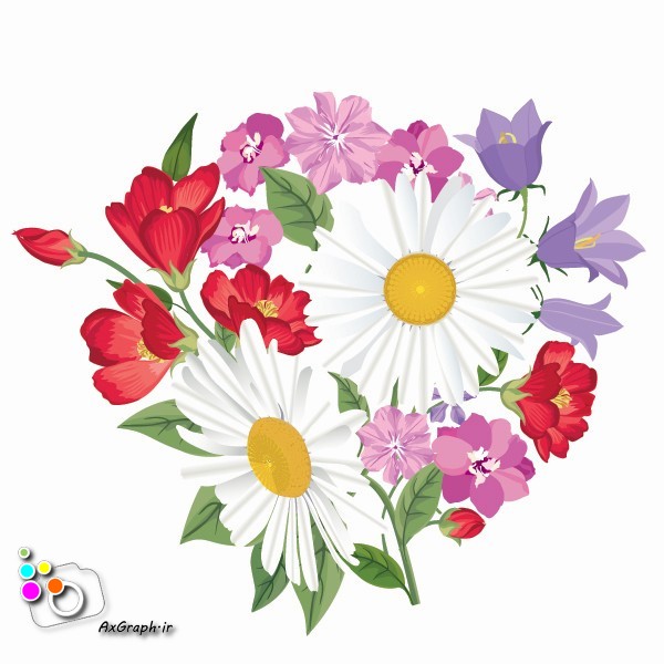 وکتور دسته گل -کد 201
