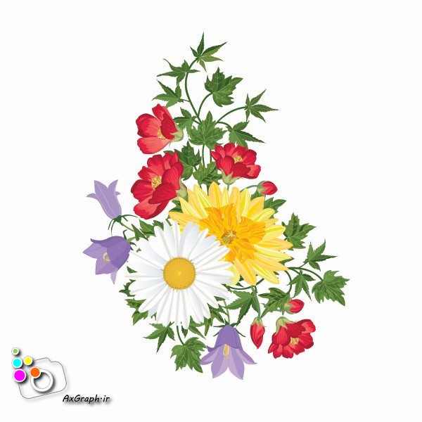 وکتور دسته گل -کد 204