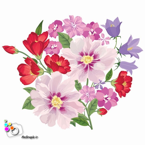 وکتور دسته گل -کد 206