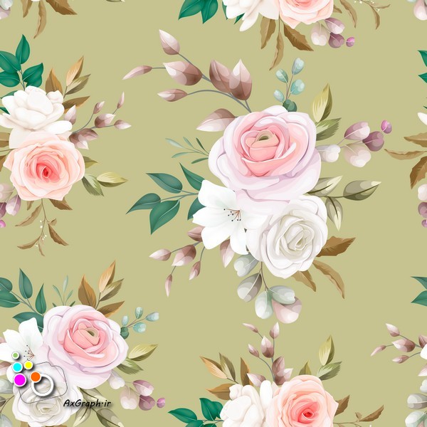 وکتور گل گلیِ رز -کد 272
