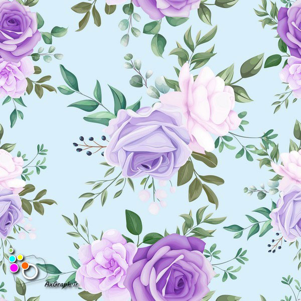 وکتور گل گلیِ رز -کد 276