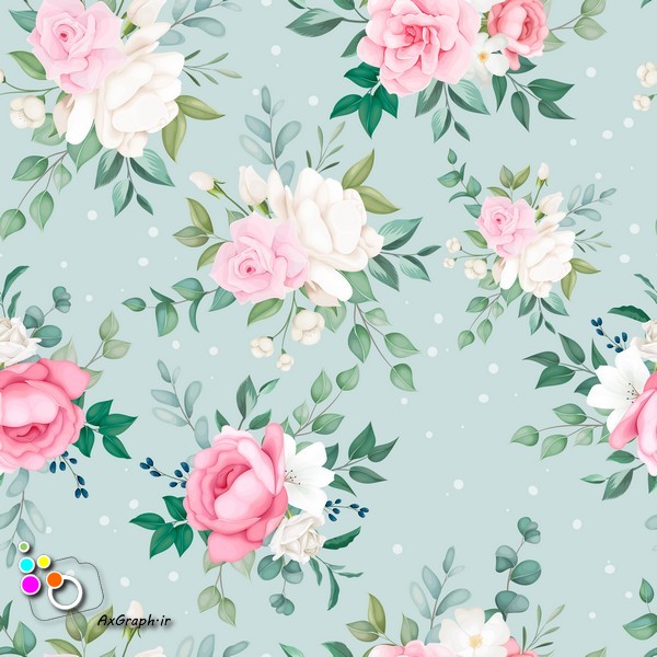وکتور گل گلیِ رز -کد 286