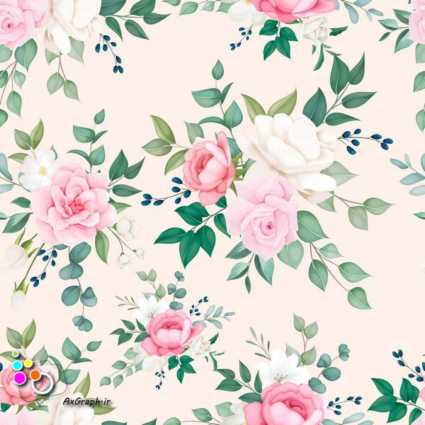 وکتور گل گلی ِ رز -کد 288