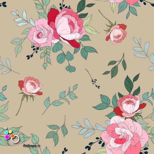 وکتور گل گلی ِ رز -کد 291