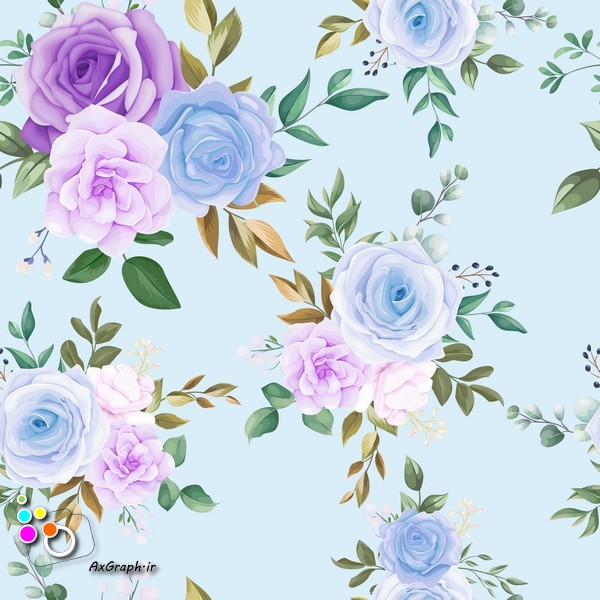 وکتور گل گلی ِ رز -کد 333