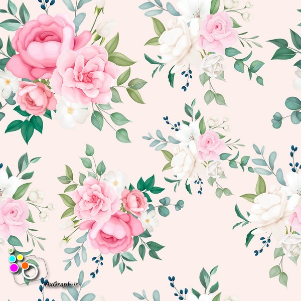 وکتور گل گلی -کد 337