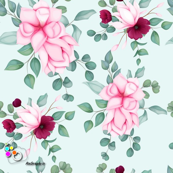 وکتور گل گلی -کد 347