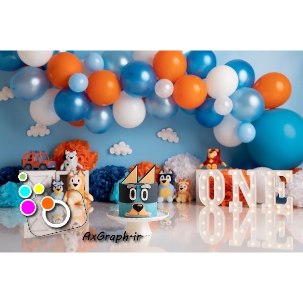 بک دراپ تولد تم روباه-کد 1433