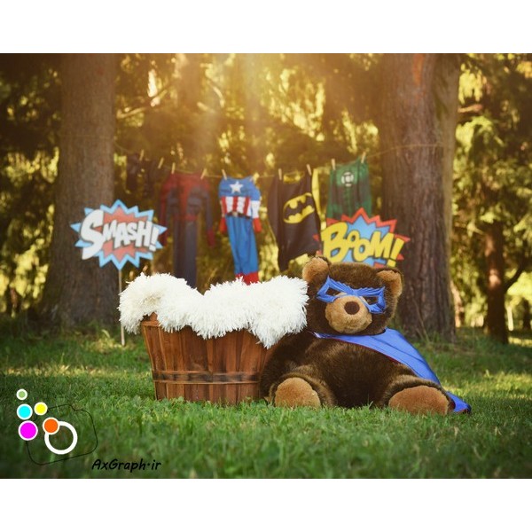 بک دراپ نوزاد سوپرمن-کد 2504