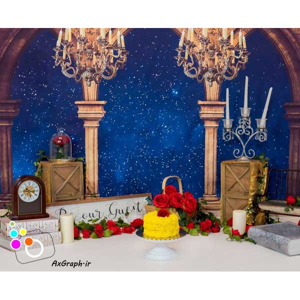 دانلود بک دراپ تولد تم رز قرمز-کد 2747