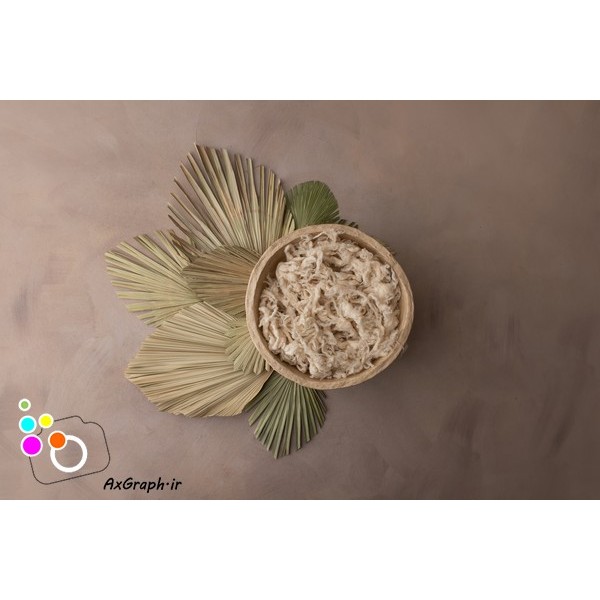 دانلود بک دراپ نوزاد کاسه چوبی-کد 2752