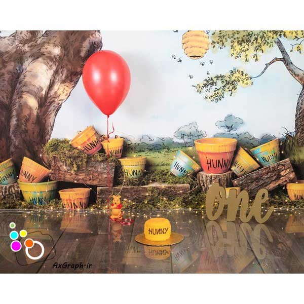 دانلود بک دراپ تولد تم پوه-کد 3075