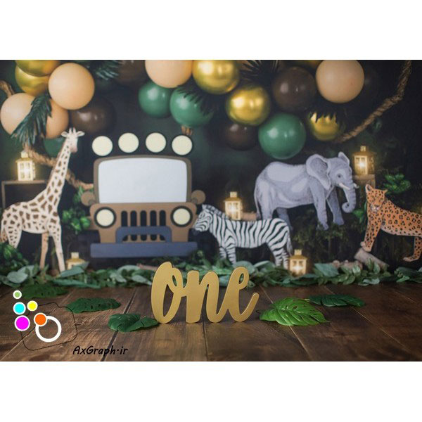 دانلود بک دراپ تولد تم جنگلبان-کد 3209