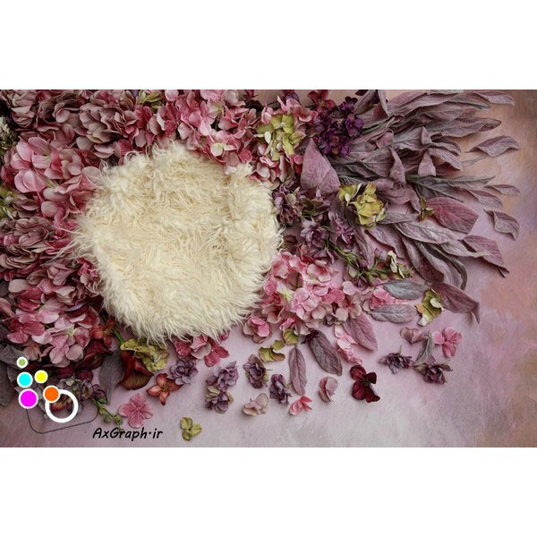 دانلود بک دراپ نوزاد باغ گل-کد 4649