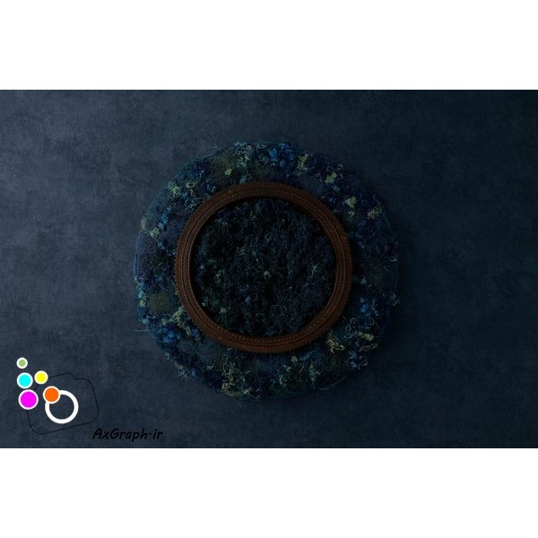 دانلود بک دراپ نوزاد کاسه چوبی تم آبی-کد 4706